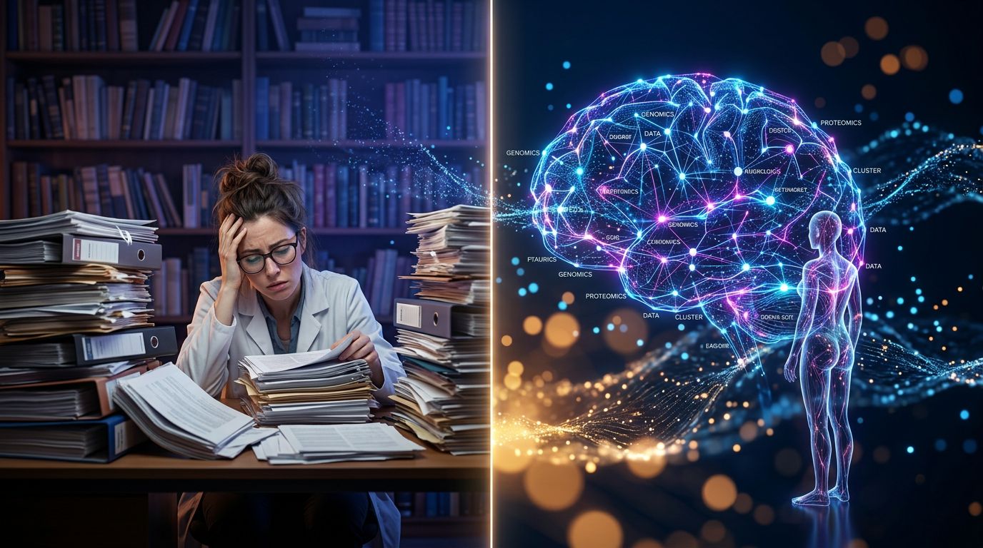 Comparaison entre recherche traditionnelle et découverte scientifique augmentée par l'IA